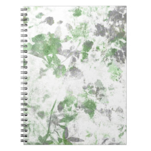 Cuaderno Arte moderno de patrón floral y mezcla de textura 