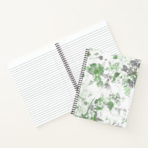 Cuaderno Arte moderno de patrón floral y mezcla de textura
