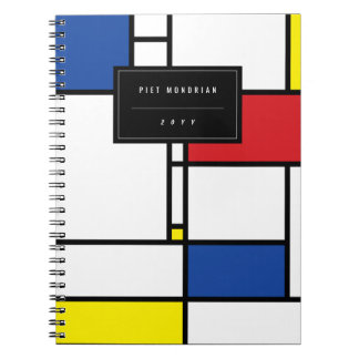 Cuaderno Arte Moderno De Stijl Geométrico Minimalista Mondr