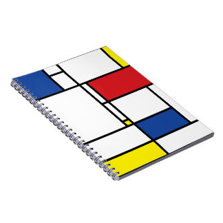 Cuaderno Arte Moderno De Stijl Geométrico Minimalista Mondr