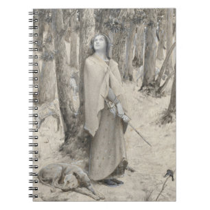 Cuaderno Arte Monocromo de Lady Warrior Forest