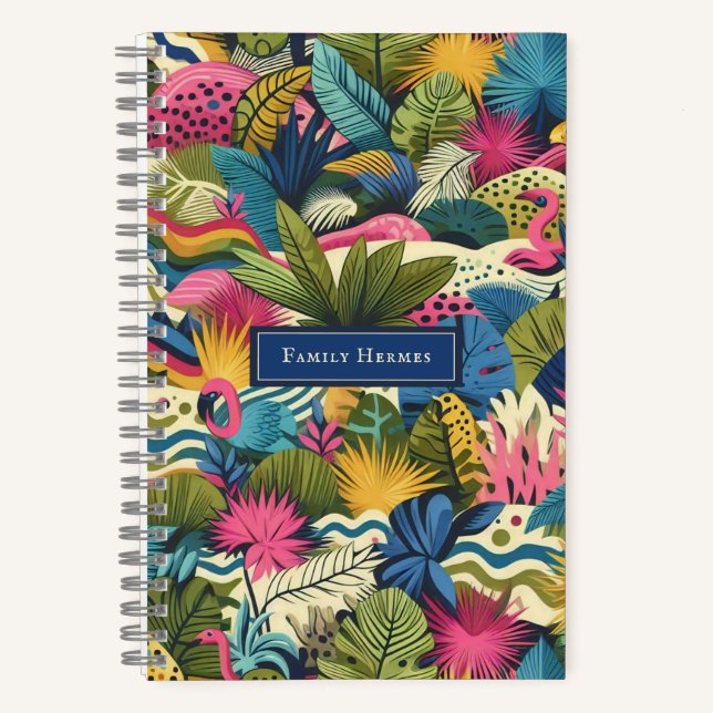 Cuaderno Arte Morris en la selva moderna (Anverso)