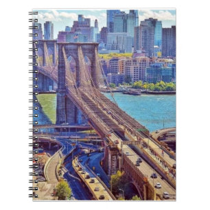 Cuaderno Arte mural del horizonte de la ciudad de Nueva Yor