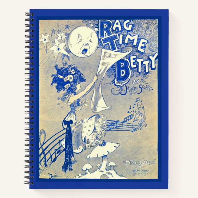 Cuaderno Arte musical de Ragtime Betty de 1909 (Anverso)