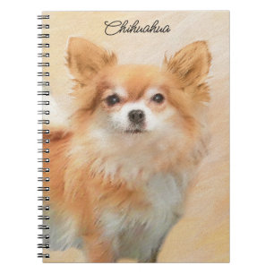 Cuaderno Arte original de la pintura de perro de Chihuahua,