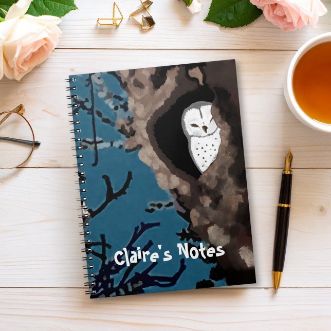 Cuaderno Arte Original de Lechuza Durmiente (Subido por el creador)