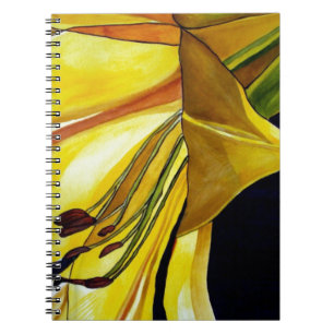 Cuaderno Arte original del amarillo Golden Splendor lirio