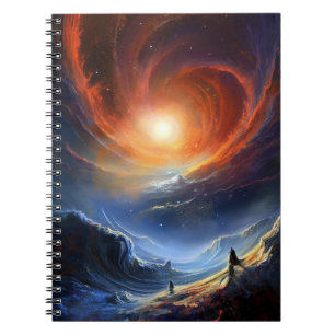 Cuaderno Arte paisajístico de ciencia ficción en el espacio