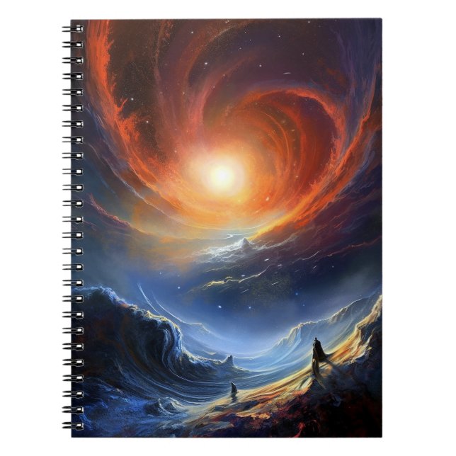Cuaderno Arte paisajístico de ciencia ficción en el espacio (Frente)