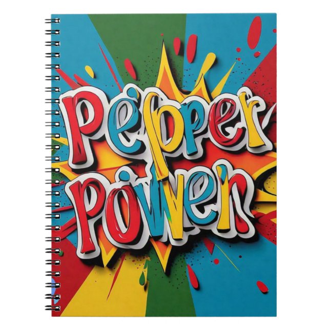 Cuaderno "Arte picante de Pepper" (Frente)