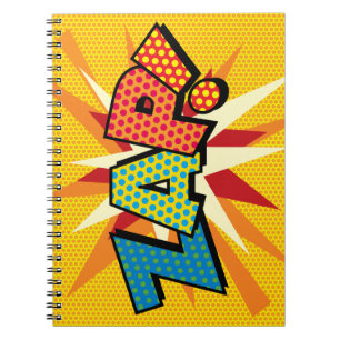 Cuaderno Arte Pop Comic Retro Divertido ZAP