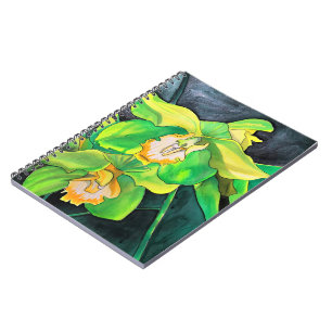 Cuaderno Arte pop de acuarela de color verde