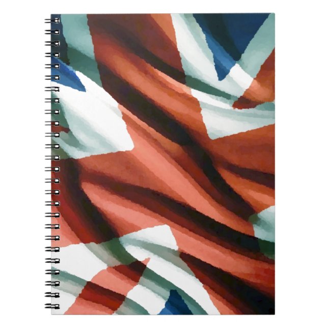 Cuaderno Arte pop de bandera británica (Frente)