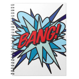 Cuaderno Arte Pop de Cómic Retro Divertido BANG