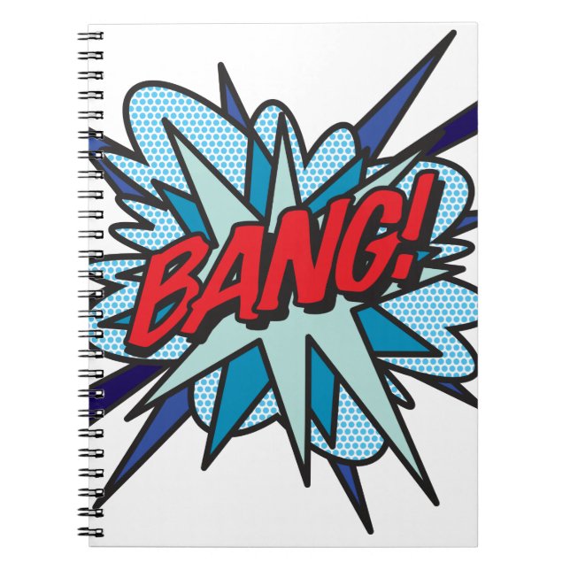 Cuaderno Arte Pop de Cómic Retro Divertido BANG (Frente)