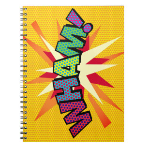 Cuaderno Arte Pop de Cómic Retro Divertido WHAM