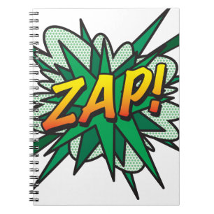 Cuaderno Arte Pop de Cómic Retro Divertido ZAP