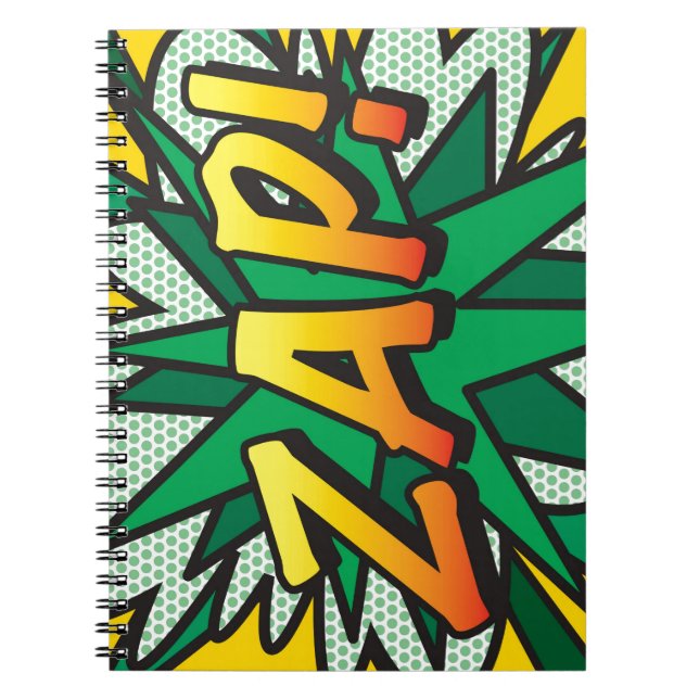 Cuaderno Arte Pop de Cómic Retro Divertido ZAP (Frente)