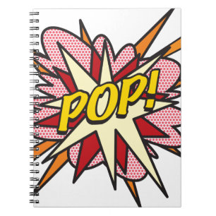 Cuaderno Arte pop de cómics retro de diversión POP