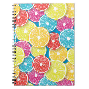 Cuaderno Arte pop de corte de frutas de cítricos