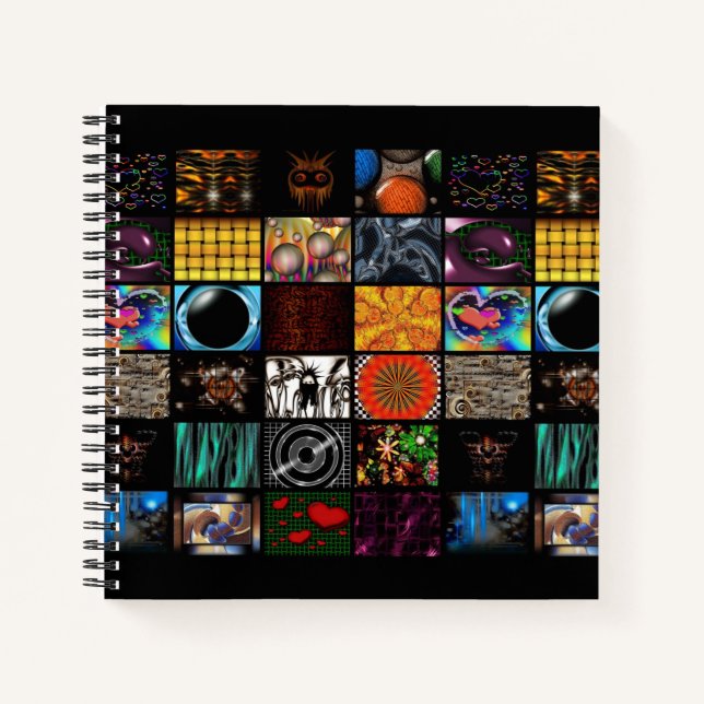 Cuaderno Arte Pop Decorativo Patrón  (Anverso)