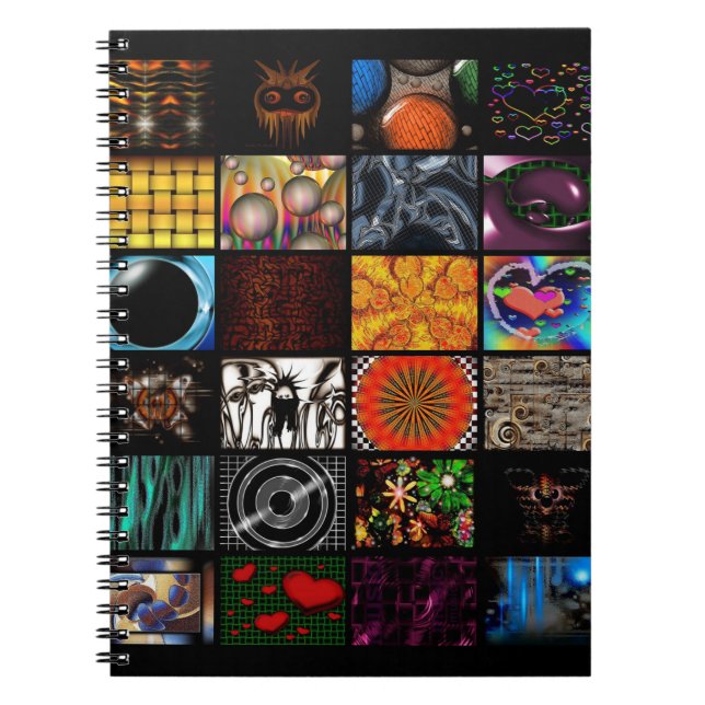 Cuaderno Arte Pop Decorativo Patrón  (Frente)