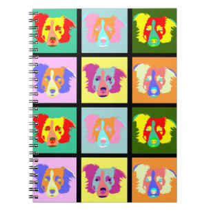 Cuaderno Arte pop del border collie