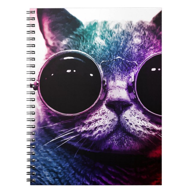 Cuaderno Arte pop del gato del inconformista (Frente)