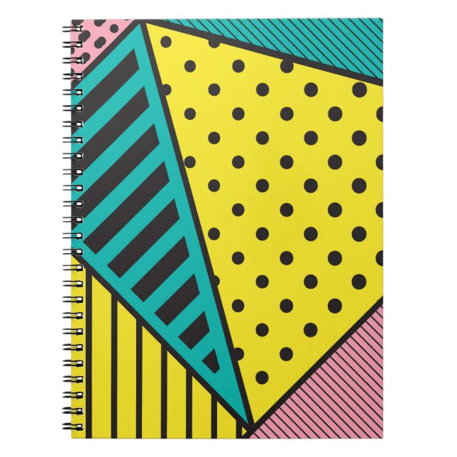 Cuaderno Arte pop, geométrico, gafas audaces (Frente)