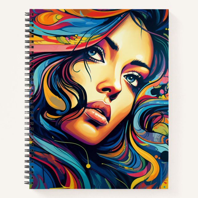 Cuaderno Arte Pop Mujer (Anverso)