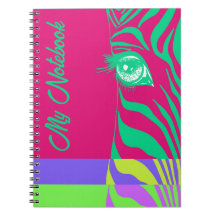 Arte pop neón con estampado de cebra Glam