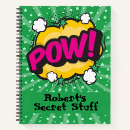 Cuaderno arte pop personalizado estilo cómic