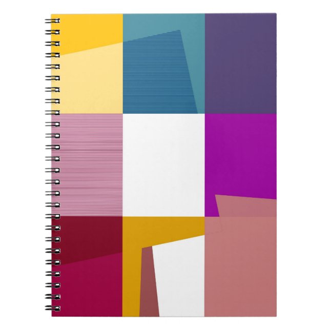 Cuaderno Arte pop retro colorido (Frente)
