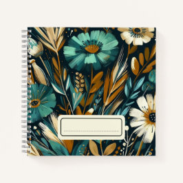 Cuaderno Arte popular moderno - Flores salvajes de cobre Ve