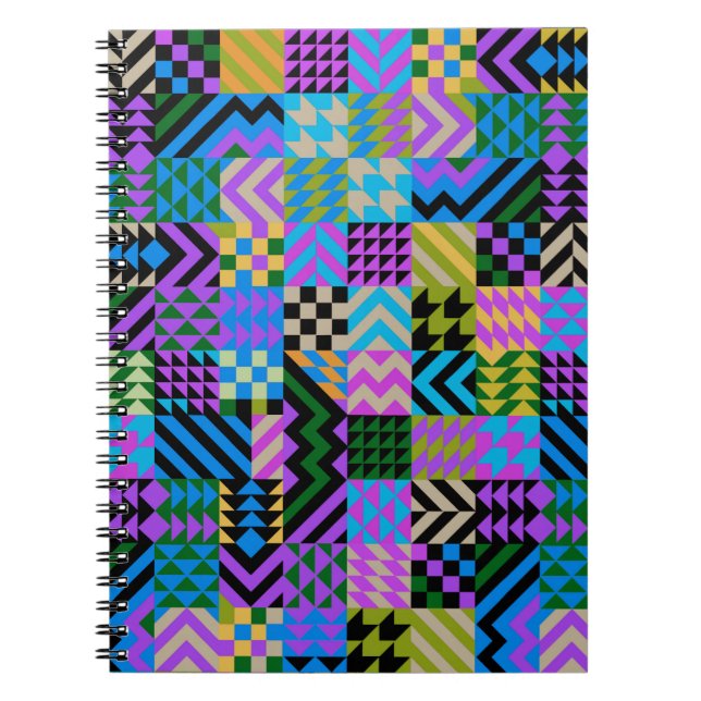 Cuaderno Arte Popular Tribal - Azul (Frente)