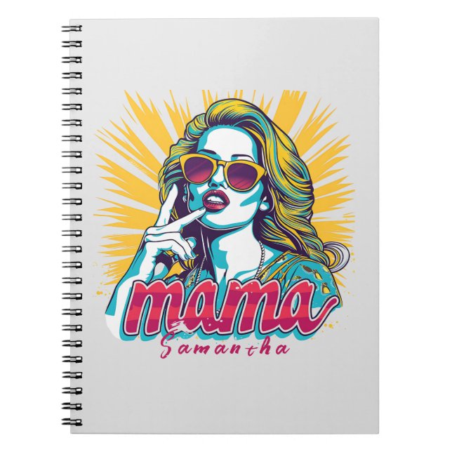 Cuaderno Arte Retro Mama Pop Personalizado (5) (Frente)