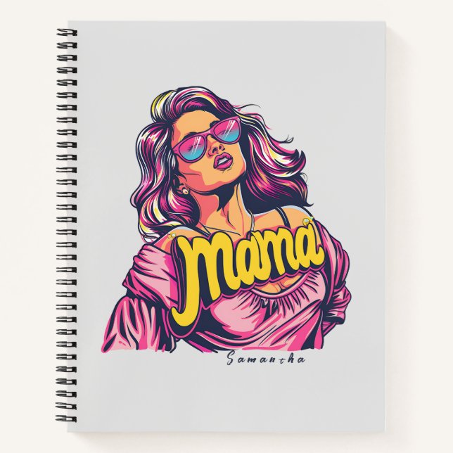 Cuaderno Arte Retro Mama Pop Personalizado (6) (Anverso)