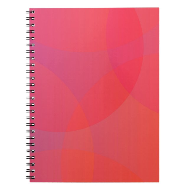 Cuaderno Arte rosa, naranja, moderno, sencillo, fresco y de (Frente)