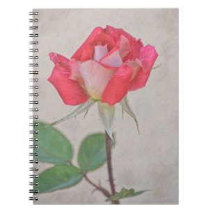 Cuaderno Arte rosa rosa de bud de Gertie's Garden