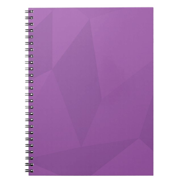 Cuaderno Arte sencillo morado, geométrico, fresco, moderno (Frente)