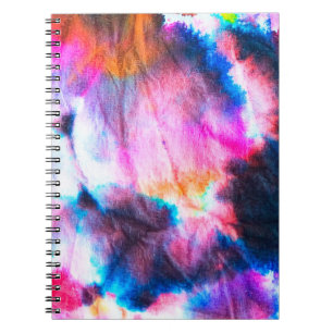 Cuaderno Arte sucio. Color rojo brillante, lila, rosa, amar