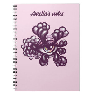 Cuaderno Arte surrealista de ojos Weirdcore en pasteles soñ