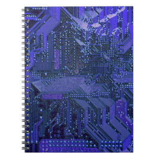 Cuaderno Arte tecnológico de placa de circuito cibernético 