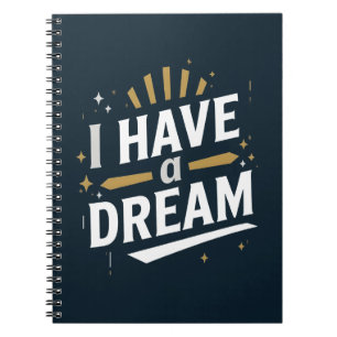 Cuaderno Arte tipográfico inspirador 'Tengo un sueño'