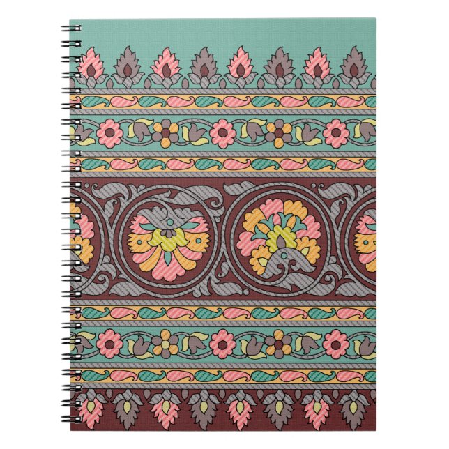 Cuaderno Arte tradicional de la frontera mogol arte, patrón (Frente)