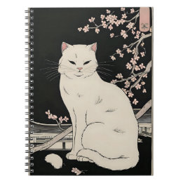 Cuaderno Arte ukiyo y gato japonés