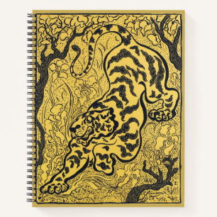 Cuaderno Arte vintage Art Nouveau de Paul Ranson Tigre Amar