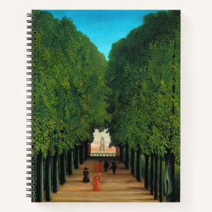 Cuaderno Arte vintage de Henri Rousseau de París con árbole