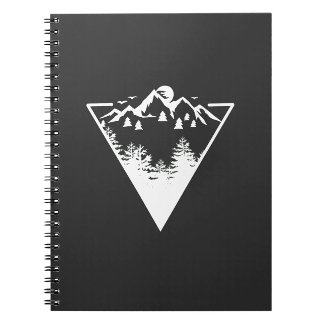 Cuaderno Artes de marco triangular con paisaje natural (Frente)