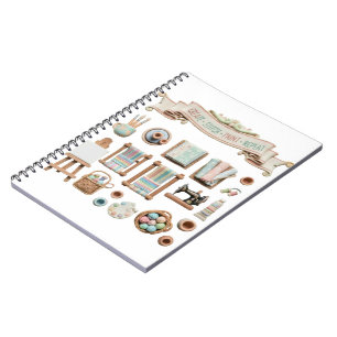 Cuaderno Artes lindas, manualidades y elementos de costura